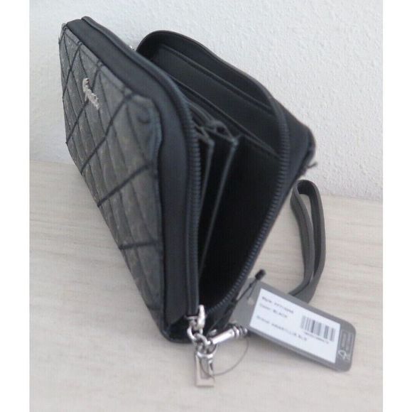 Guess FF713246 Women's Black Signature Amaryllis SLG Wristlet Clutch Zip Wallet - Picture 8 of 11